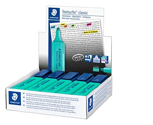 STAEDTLER 364-35 Conjunto de 10 Marcadores Fluorescentes com Ponta Biselada