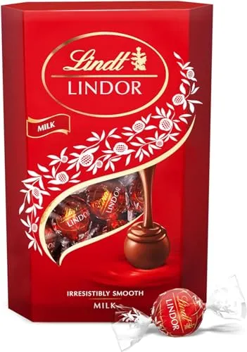 Lindt Lindor Bombons de Chocolate de Leite Suíço Premium