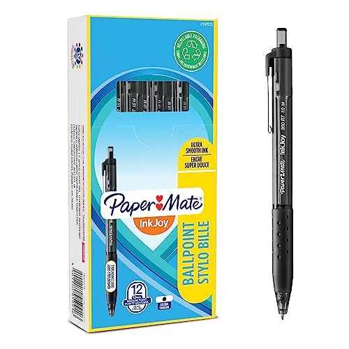 Paper Mate InkJoy 300RT - Caneta Retrátil com Ponta Média 1.0mm e Grip Ergonómico