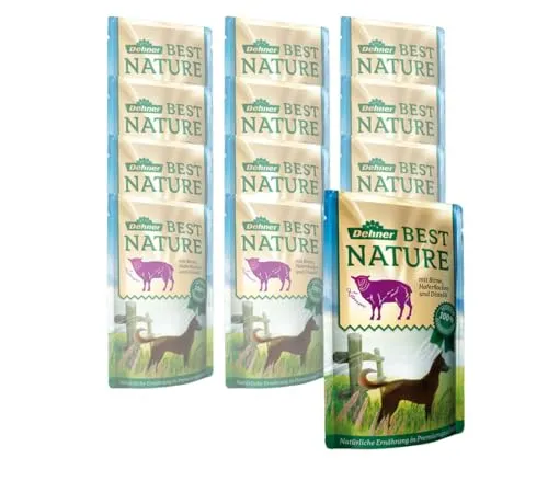 Dehner Best Nature Ração Premium para Cães Adultos com Cordeiro, Pera e Aveia