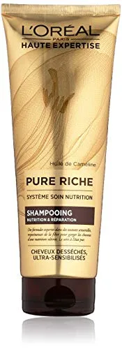 L'Oréal Paris Pure Riche Champô Nutritivo Sem Sulfatos para Cabelos Secos