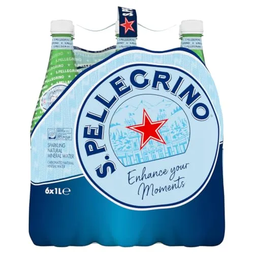 San Pellegrino Água Mineral Gaseificada Natural Pack 6x1L