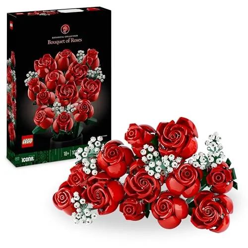 LEGO Botanical Bouquet - Ramo de 12 Rosas Artificiais para Adultos