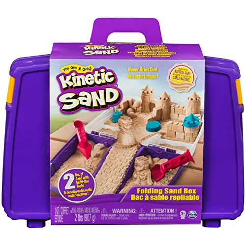 Kinetic Sand Maleta de Atividades - Conjunto de Areia Mágica com Moldes