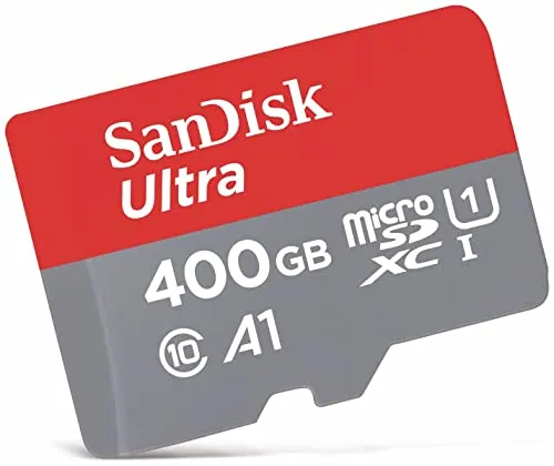 SanDisk Ultra Cartão microSDXC 400GB com Adaptador SD - Velocidade 100MB/s