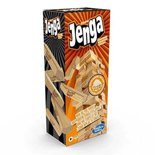 Jenga Original Hasbro Gaming - Jogo de Blocos de Madeira