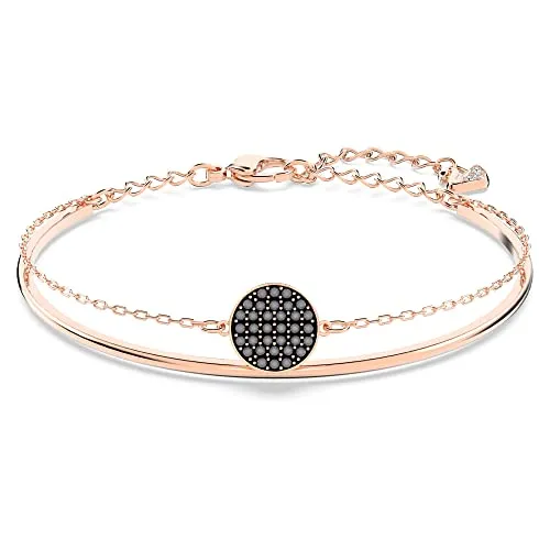 Pulseira Swarovski Ginger Banhada a Ouro Rosa com Cristais