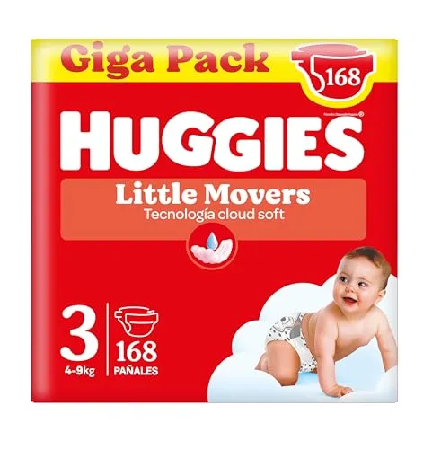 Huggies Ultra Comfort Little Movers - Fraldas com Proteção 12h e Cintura Elástica