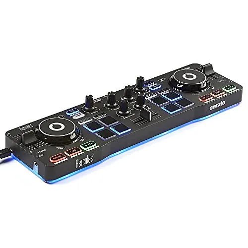 Hercules DJControl Starlight - Controladora DJ USB 2 Pistas com Serato DJ Lite