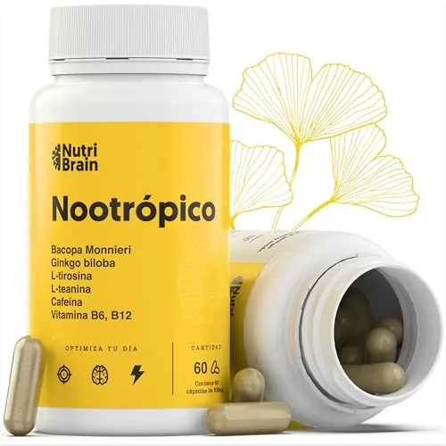 NutriBrain - Suplemento Nootropico para Desempenho Mental e Concentração