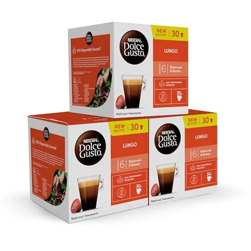 NESCAFÉ Dolce Gusto Lungo - Café em Cápsulas Premium 90 Unidades