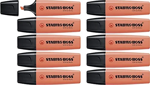 STABILO BOSS ORIGINAL Pastel - Marcador Fluorescente Clássico Anti-Secagem