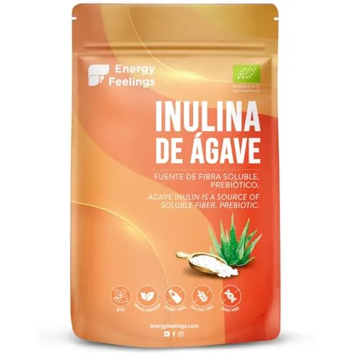 Energy Feelings Inulina em Pó Bio de Agave - Suplemento Prebiótico Natural