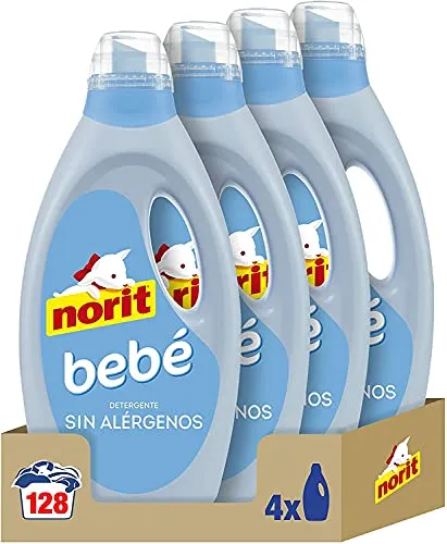 NORIT Bebé Detergente Líquido Hipoalergénico Pack 4x1125ml