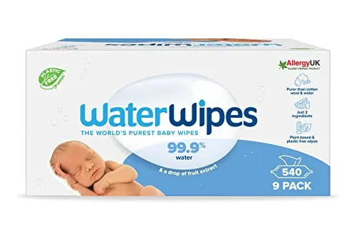 WaterWipes Original - Toalhitas Húmidas Naturais para Bebé 99,9% Água Purificada