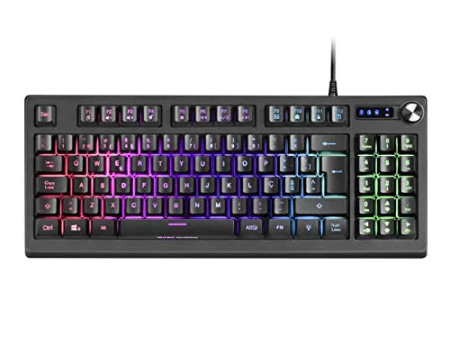 Mars Gaming MKREVOPT - Teclado Gaming TKL Híbrido H-MECH com RGB