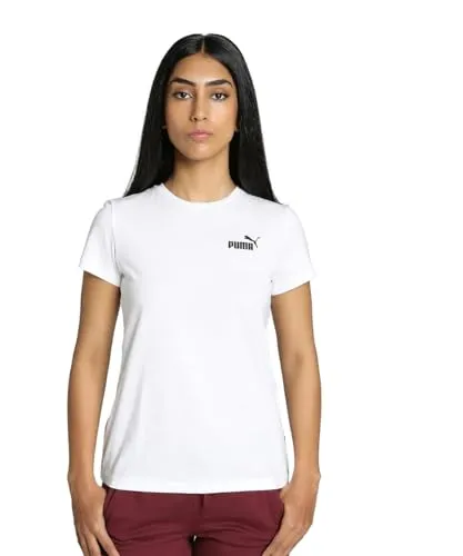 T-shirt PUMA ESS Small Logo Feminina em Algodão