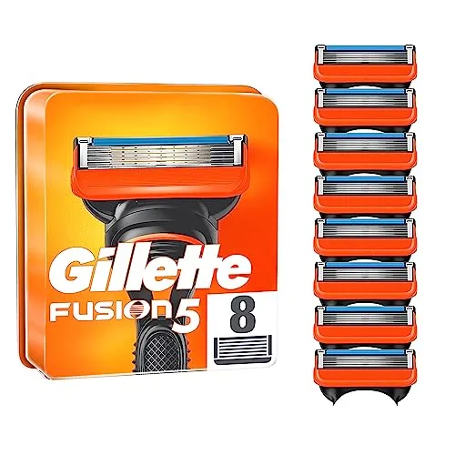 Gillette Fusion 5 - Lâminas de Barbear com 5 Lâminas Antifrição