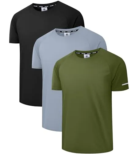 Pack 3 T-shirts Holure Desportivas para Homem com Tecido Respirável