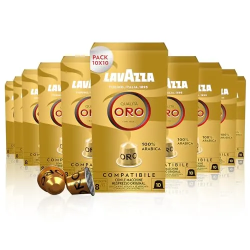 Lavazza Qualità Oro - Cápsulas Compatíveis Nespresso Original 100% Arábica