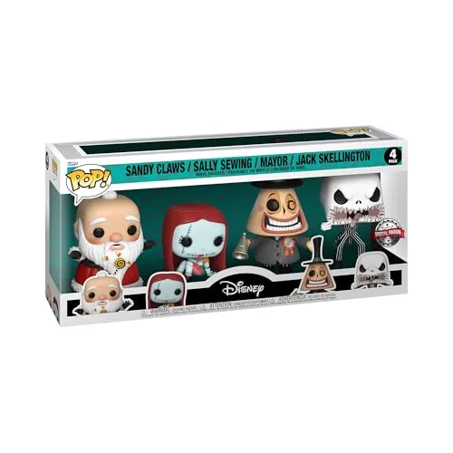 Funko Pop Disney: The Nightmare Before Christmas - Sandy Claws Pack 4 Figuras