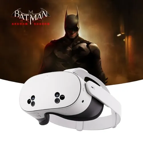 Meta Quest 3S 256GB - Óculos de Realidade Virtual com Batman Arkham Shadow