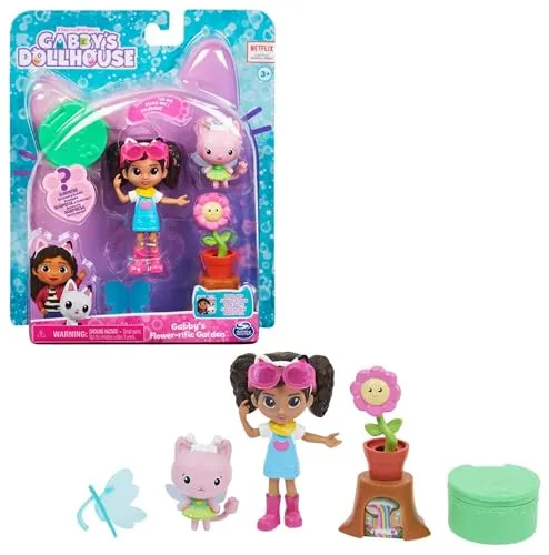 Gabby's Dollhouse Garden Flower-rific - Conjunto de Brinquedos com Figura da Gabby