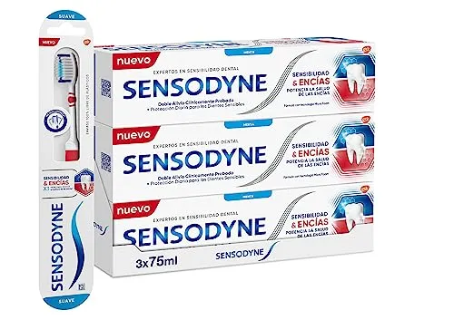 Sensodyne Pack 3 Pastas Dentífricas + Escova Suave para Dentes Sensíveis