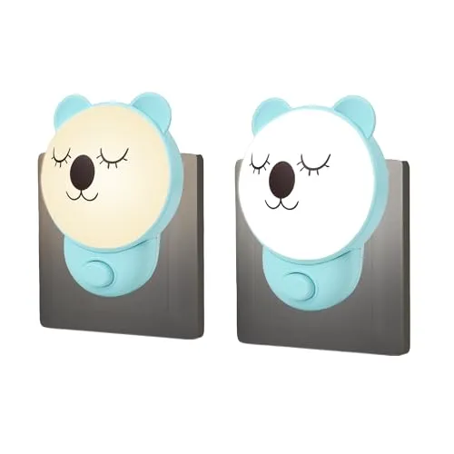 Luz de Presença Koala com Botão On/Off - Iluminação Noturna LED