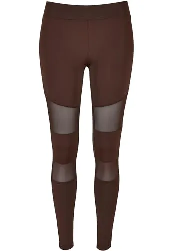 Leggings Tech Mesh Urban Classics - Calças de Ioga com Painéis em Rede