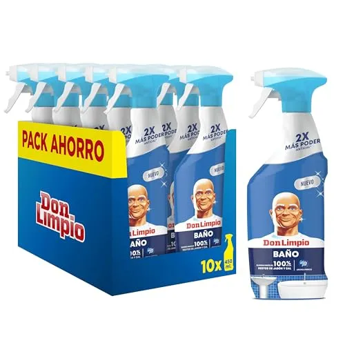 Mr Clean Spray Limpeza Casa de Banho 450ml Pack 10 Unidades