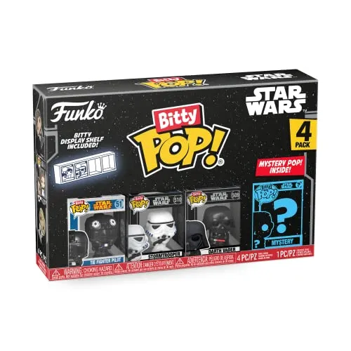 Funko Bitty Pop! Star Wars - Pack 4 Figuras com Darth Vader e Surpresa