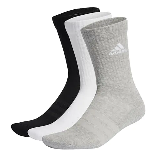 Meias Adidas Cushioned Crew Socks - Pack 3 Pares Unissexo