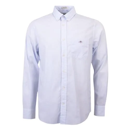 Camisa GANT Regular Poplin Banker BD - Camisa Clássica Masculina