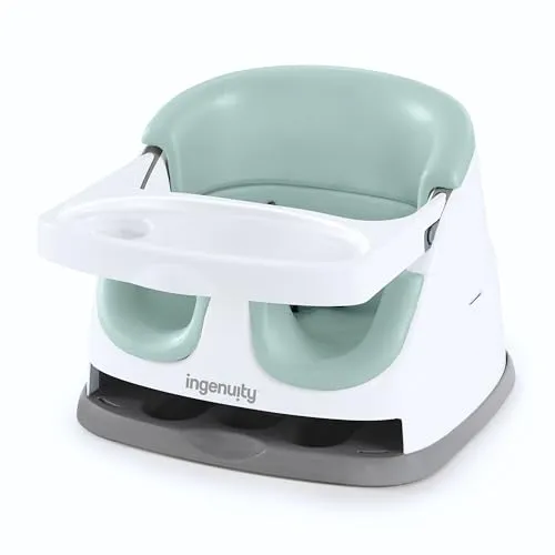 Ingenuity Baby Base - Cadeira Elevatória 2 em 1 para Bebés 6+ Meses