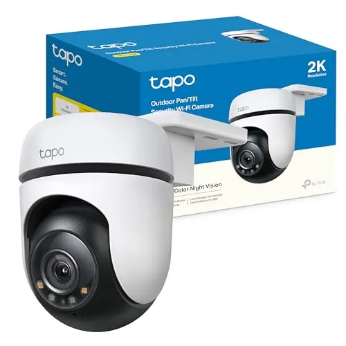 Tapo C510W - Câmara de Vigilância Wi-Fi Exterior 2K com Rotação 360°