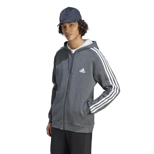 Sweatshirt Adidas Essentials Fleece 3-Stripes | Casaco Desportivo com Fecho