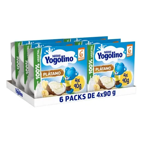 Yogolino Nestlé Coco Banana - Iogurte Vegetal para Bebés 6x90g