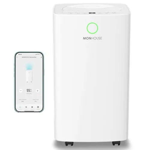 MONHOUSE Desumidificador Digital WiFi 12L/Dia com Controlo Remoto