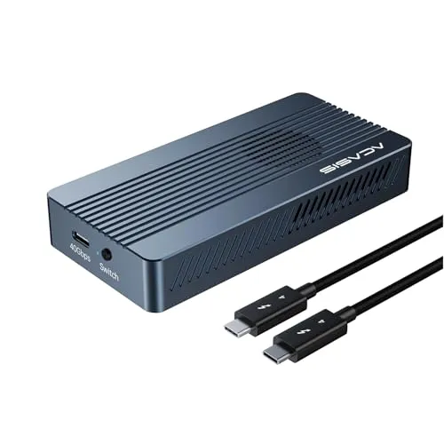 Caixa Externa Acasis TBU405Pro M1 para SSD M.2 NVMe com USB-C Thunderbolt 40Gbps