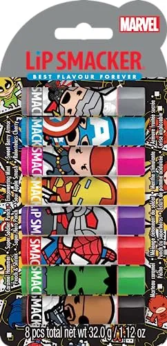 Lip Smacker Marvel Collection - Pack 8 Bálsamos Labiais Os Vingadores