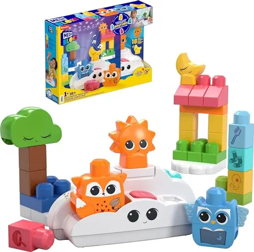 MEGA Bloks Rise and Sleep Night Light - Lamparina Infantil com Blocos de Construção