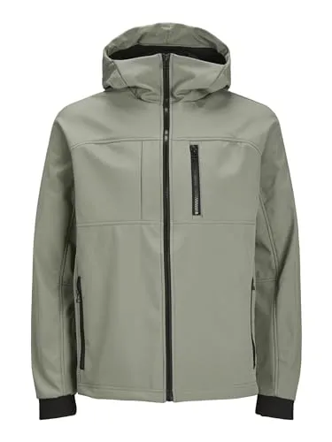 JACK & JONES Casaco Softshell Masculino com Capuz