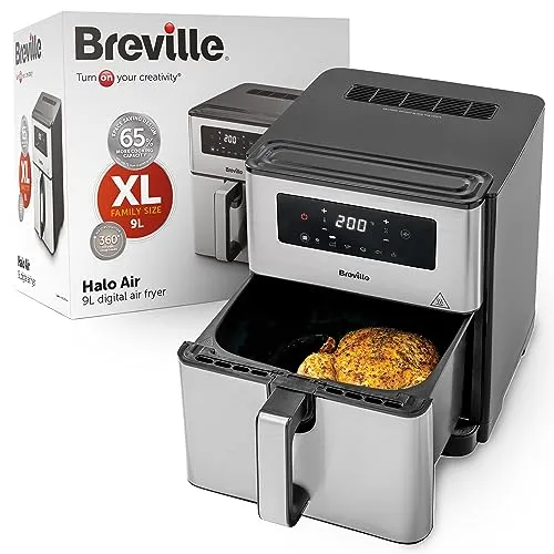 Breville Air Fryer VDF131X - Fritadeira Elétrica 9L com 6 Programas