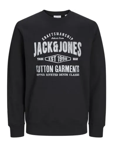 Sweatshirt JACK & JONES Jjjeans - Camisola Casual Masculina com Gola Redonda