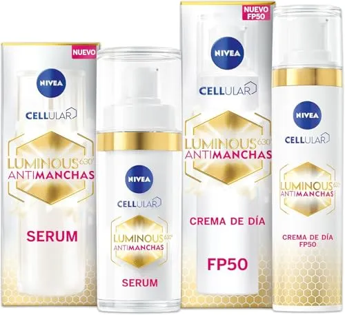 NIVEA Cellular LUMINOUS 630 Pack Antimanchas - Sérum e Creme Facial SPF50