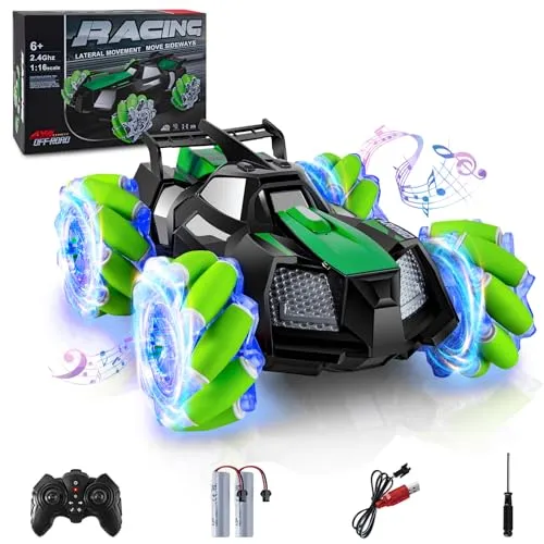 Uplayteck RC Car 1:16 - Carro Telecomandado com LED e Rotação 360°