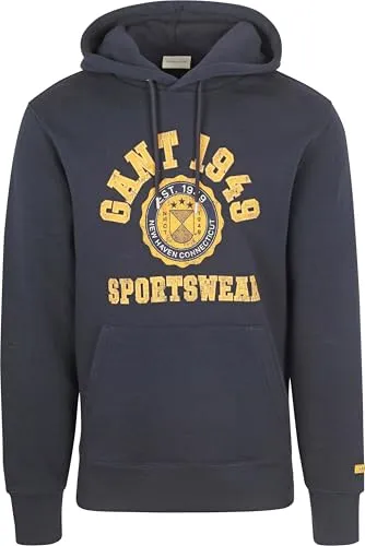 Sweatshirt GANT Masculina com Capuz e Logótipo