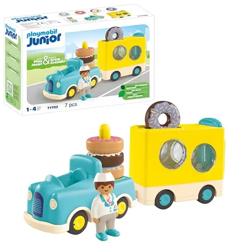 PLAYMOBIL Junior 71702 Camião de Donut - Brinquedo Educativo +1 Ano