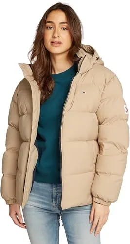 Casaco Tommy Jeans Essential Down - Blusão Acolchoado com Capuz Amovível